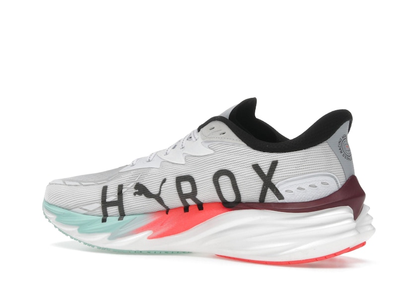 Puma Velocity Nitro 4 Hyrox White Mint Melt Glowing Red
