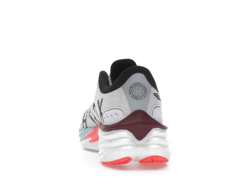 Puma Velocity Nitro 4 Hyrox White Mint Melt Glowing Red