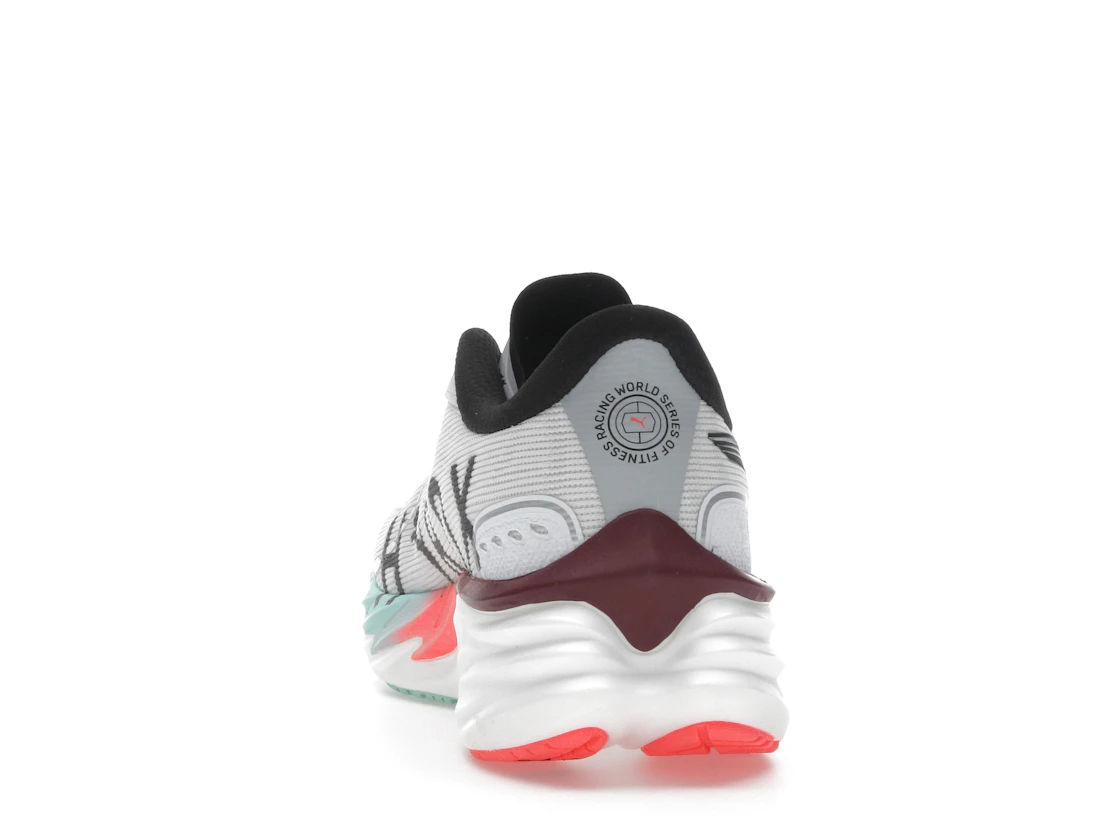 Puma Velocity Nitro 4 Hyrox White Mint Melt Glowing Red