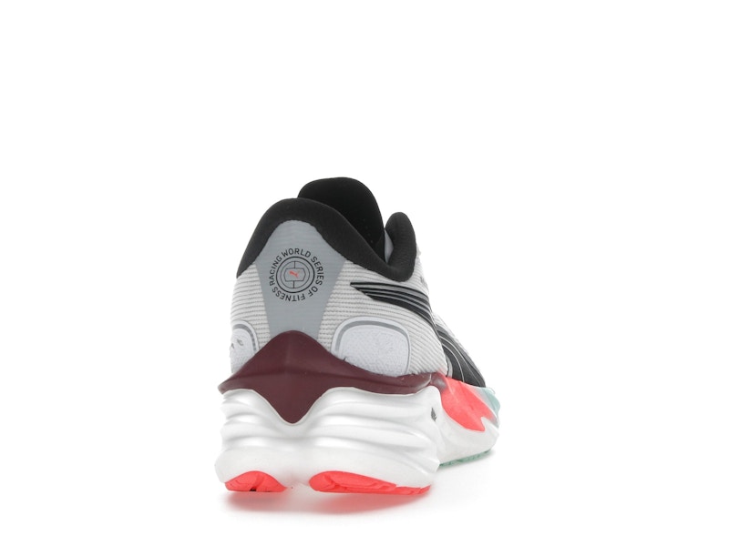 Puma Velocity Nitro 4 Hyrox White Mint Melt Glowing Red