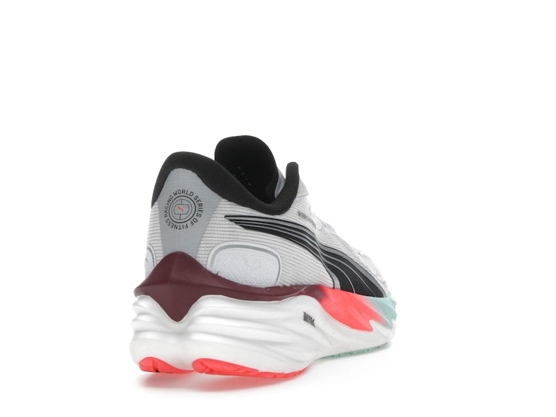 Puma Velocity Nitro 4 Hyrox White Mint Melt Glowing Red