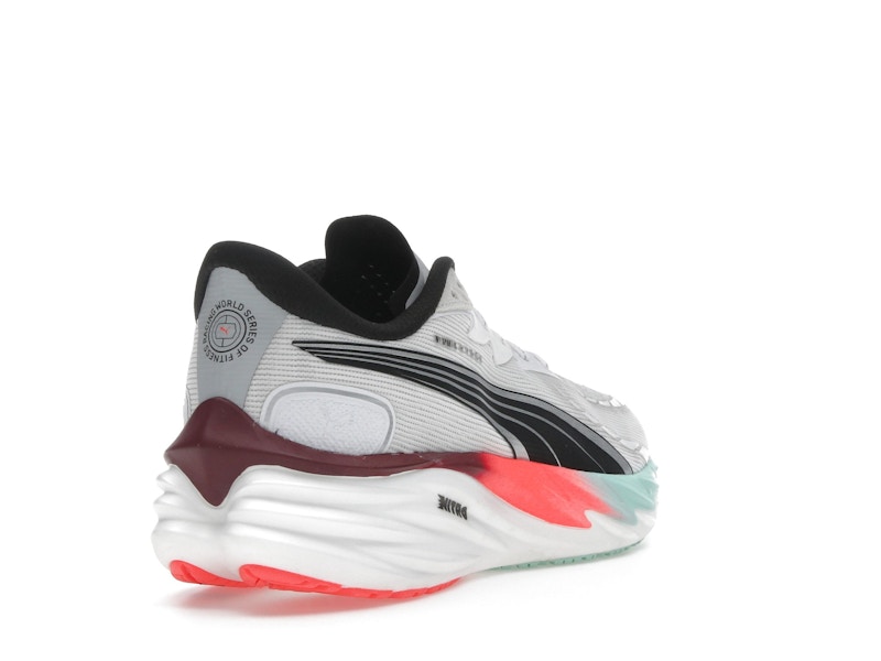 Puma Velocity Nitro 4 Hyrox White Mint Melt Glowing Red