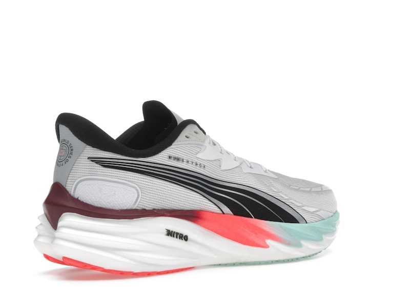 Puma Velocity Nitro 4 Hyrox White Mint Melt Glowing Red