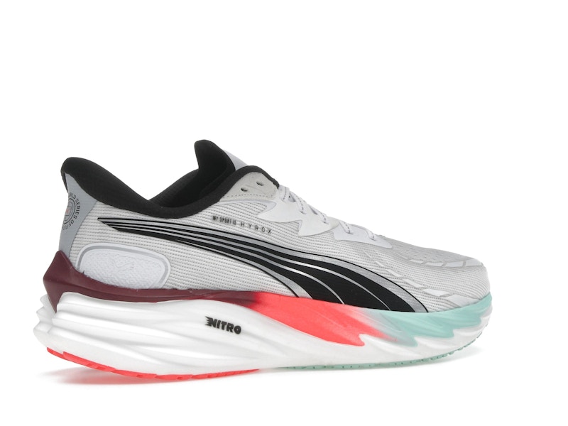 Puma Velocity Nitro 4 Hyrox White Mint Melt Glowing Red