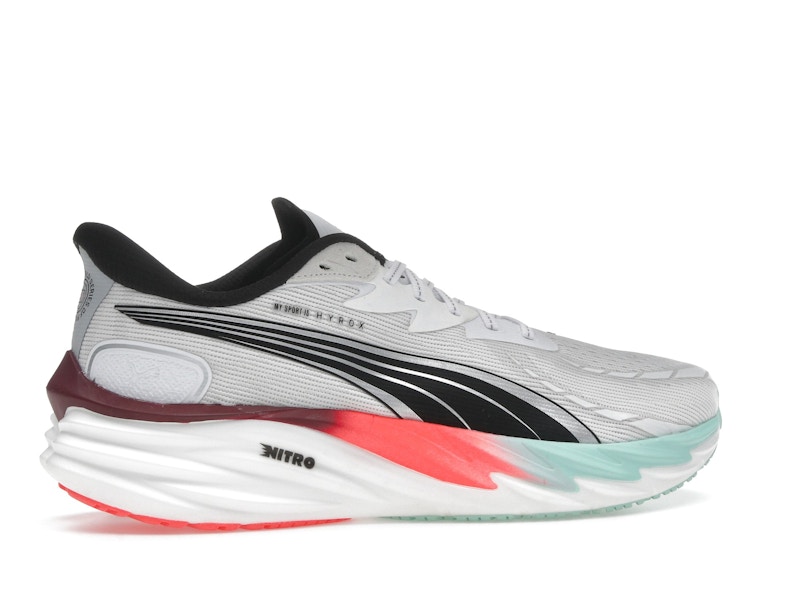Puma Velocity Nitro 4 Hyrox White Mint Melt Glowing Red