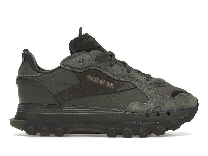 Reebok classic leather womens green sale