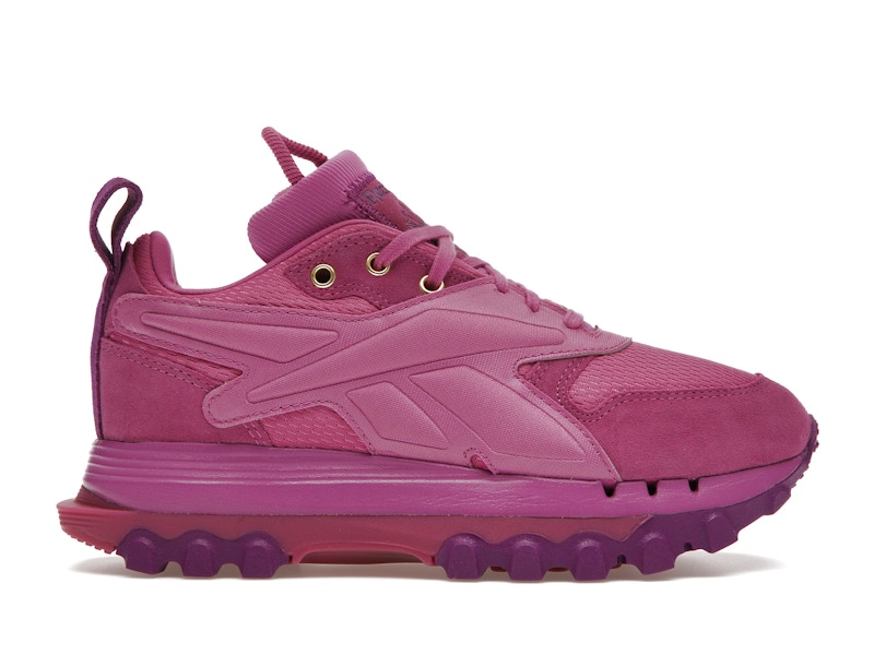 Reebok classic leather womens purple top
