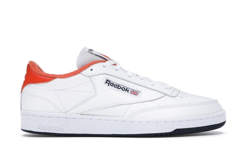 Reebok Club C 85 Eric Emanuel White Orange Navy Men s FY3413 GB