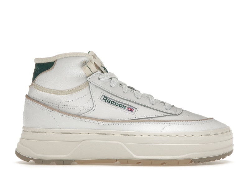 Reebok Club C Geo Mid White Dark Green Women s GZ4936 US