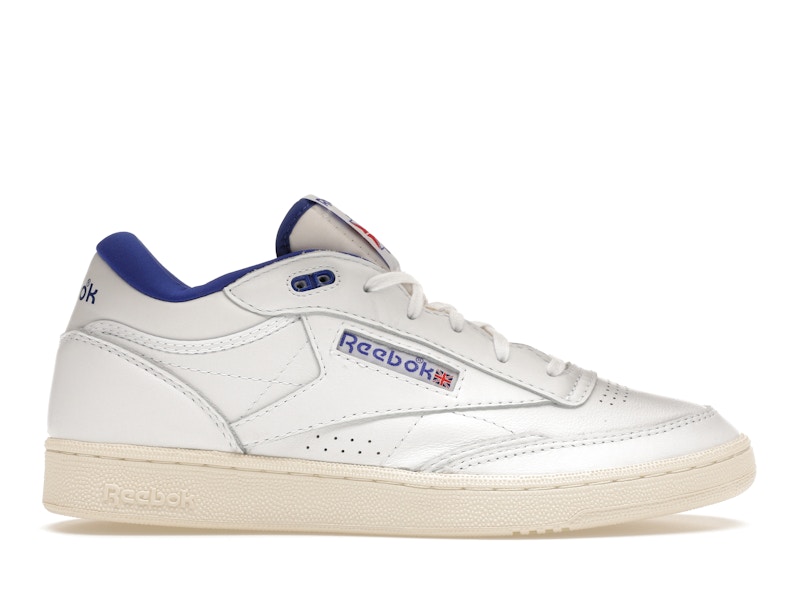 Reebok Club C Mid II Vintage Blanco Cobalto Brillante Hombre H69121 US