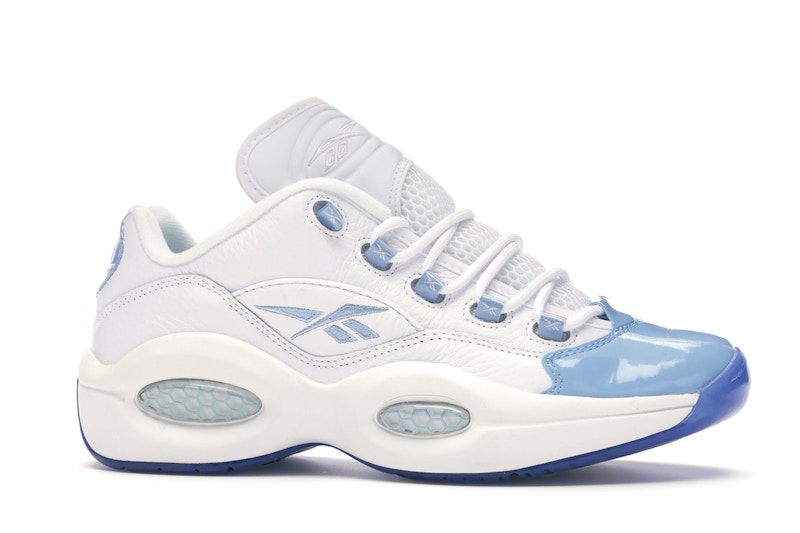White and blue questions clearance