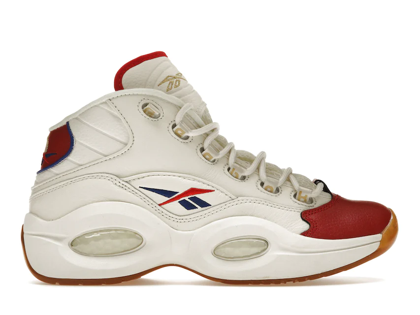 Reebok Question Mid White Red Blue 0