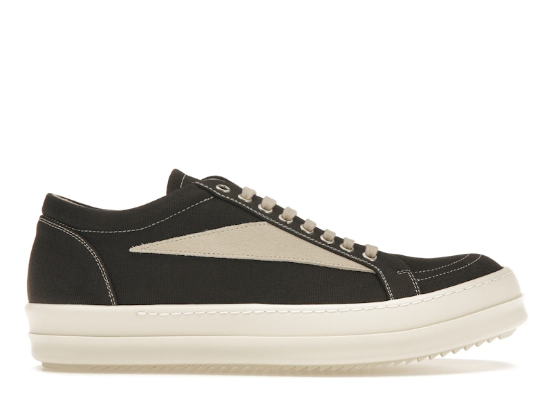 Rick Owens EDFU Vintage Sneaks Leather Black Milk White (Women's)