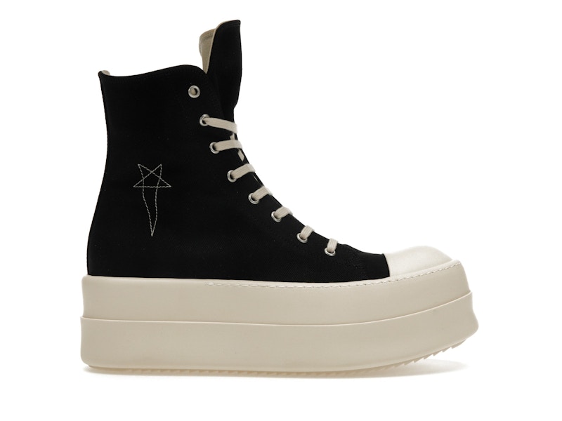 Rick Owens DRKSHDW Mega Bumper Sneaks Pentagram Black Pearl Milk Men's -  DU02C5831-DOEM9-9811 - US