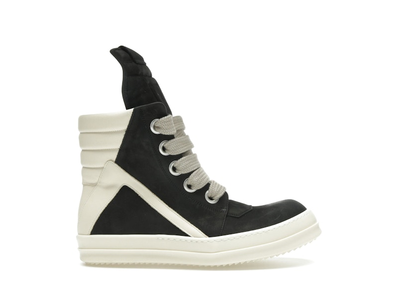 Rick Owens Geobasket Jumbo Lace High Black Milk (Women's