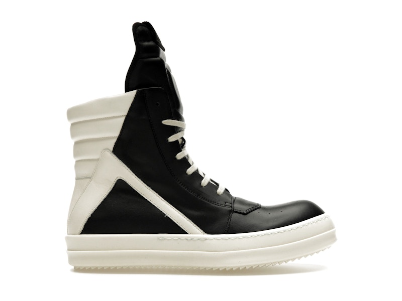 Rick Owens Strobe Geobasket High Black Milk Men's - RP02B6894-LPO