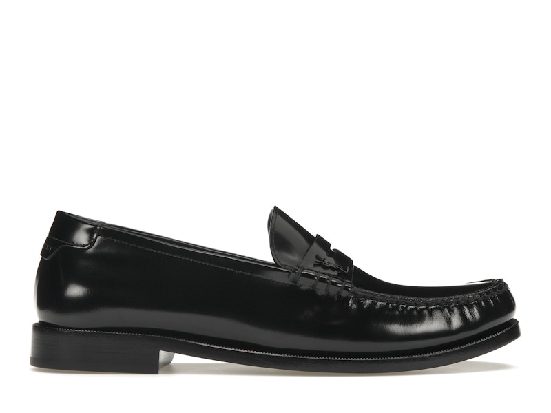 Saint Laurent Le Loafer Penny Slippers Cuero Negro Hombre 6702311VUVV1000 670231AAA7R1000 ES