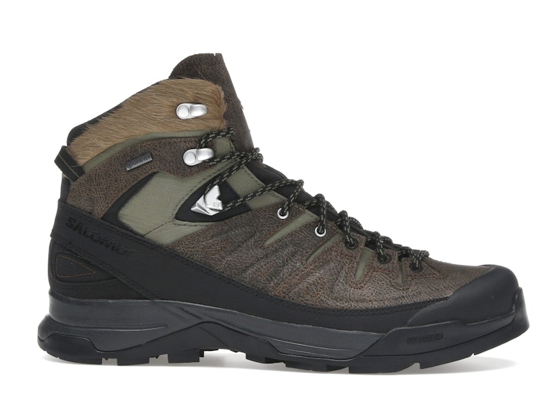 Salomon X-ALP Mid Distressed Leather GTX Dark Earth Black