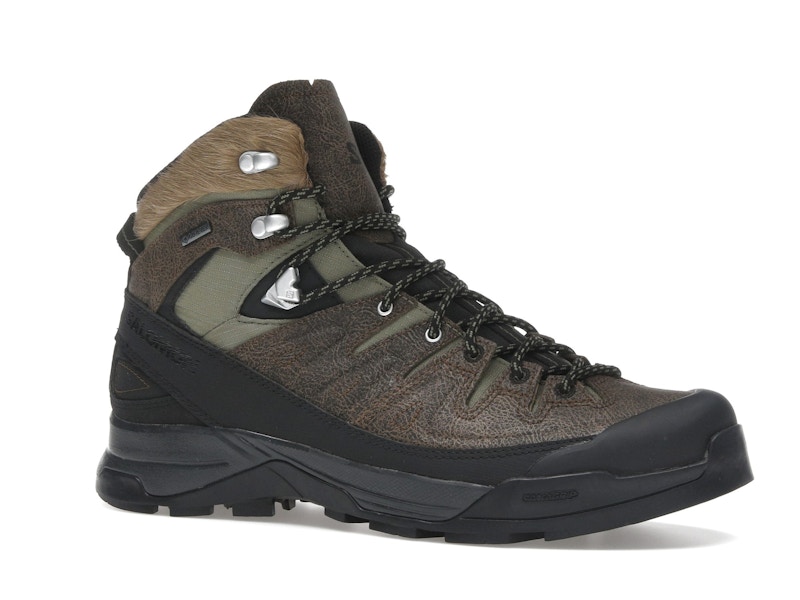 Salomon X-ALP Mid Distressed Leather GTX Dark Earth Black
