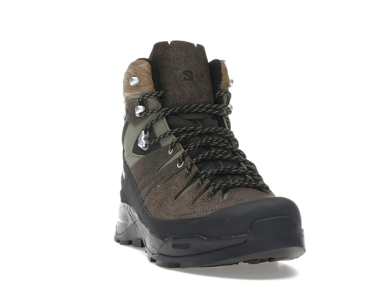 Salomon X-ALP Mid Distressed Leather GTX Dark Earth Black
