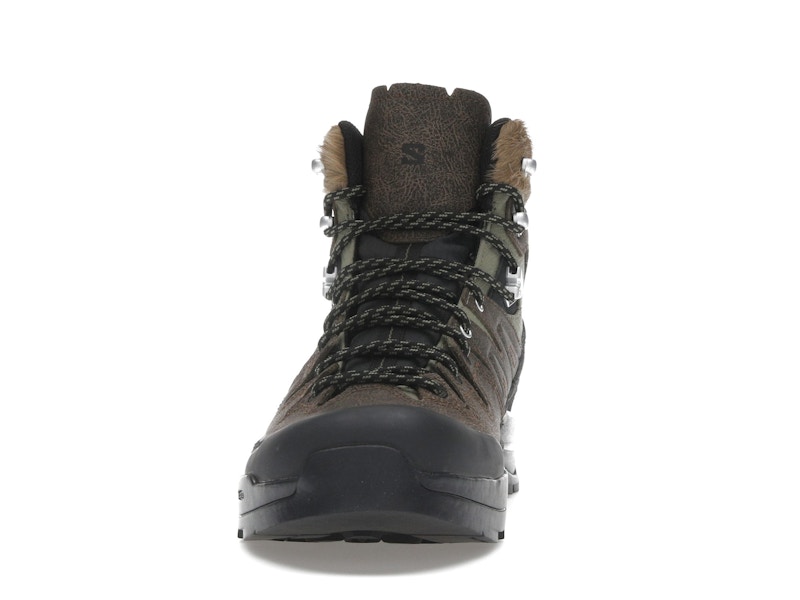 Salomon X-ALP Mid Distressed Leather GTX Dark Earth Black