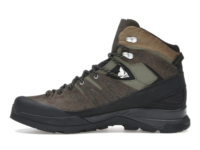 Salomon X-ALP Mid Distressed Leather GTX Dark Earth Black