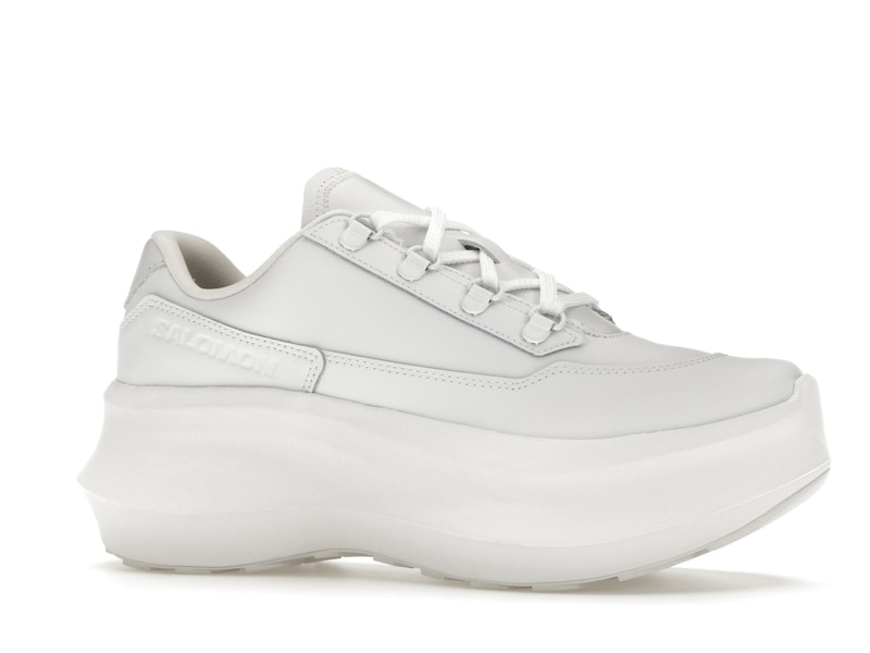 Salomon SR811 Leather Platform Comme des Garcons White