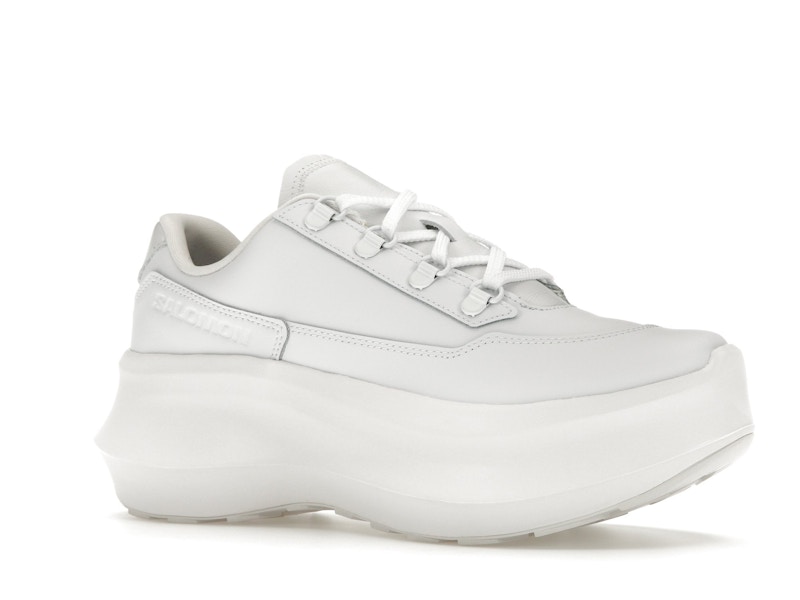 Salomon SR811 Leather Platform Comme des Garcons White