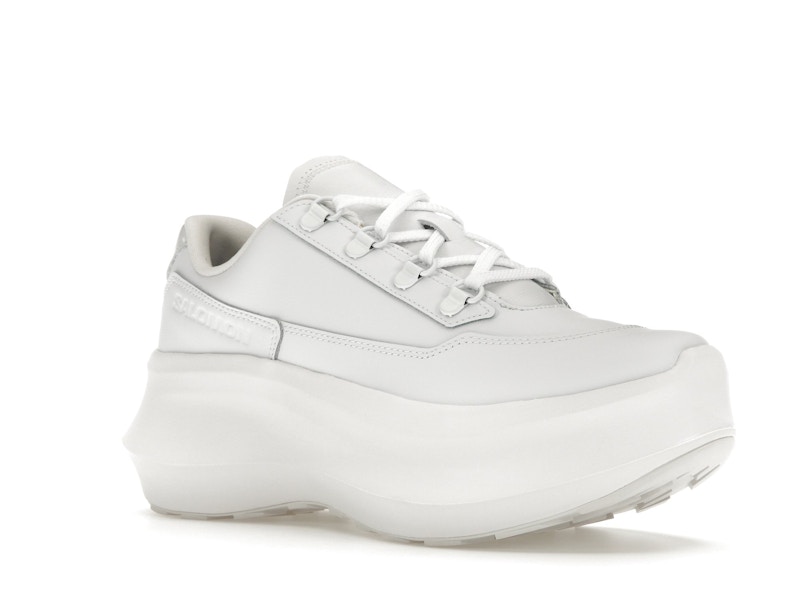 Salomon SR811 Leather Platform Comme des Garcons White