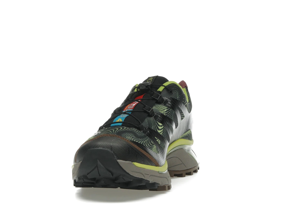 Salomon XT-4 OG Rave at Dawn Black Dark Citron