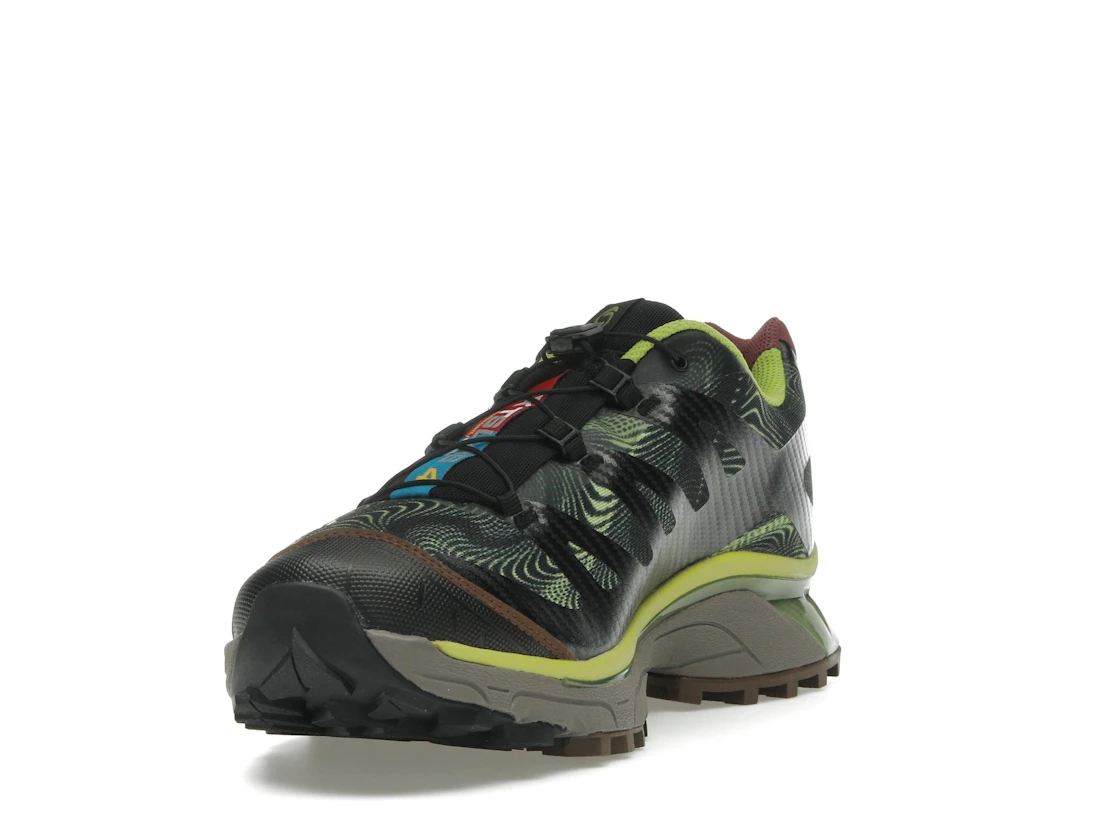 Salomon XT-4 OG Rave at Dawn Black Dark Citron