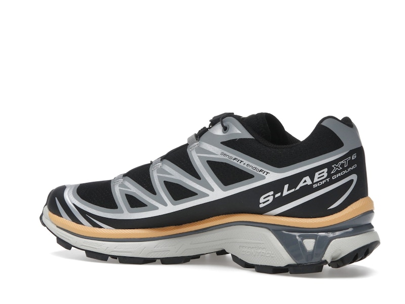 Salomon XT-6 Black Footwear Silver Warm Apricot