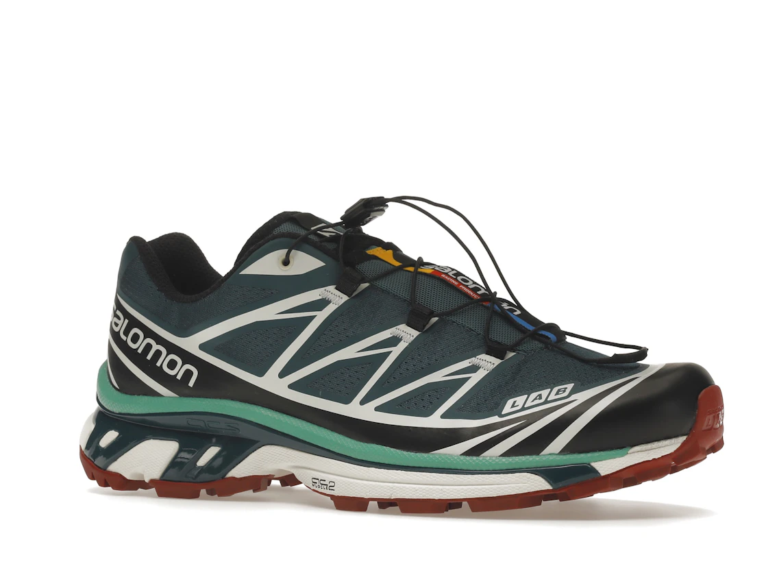 Salomon XT-6 Deep Teal Biking Red