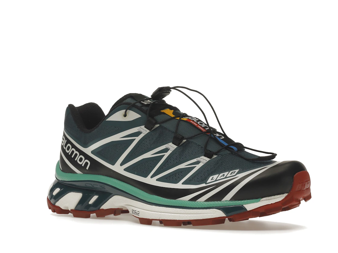 Salomon XT-6 Deep Teal Biking Red