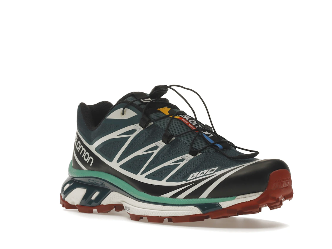 Salomon XT-6 Deep Teal Biking Red