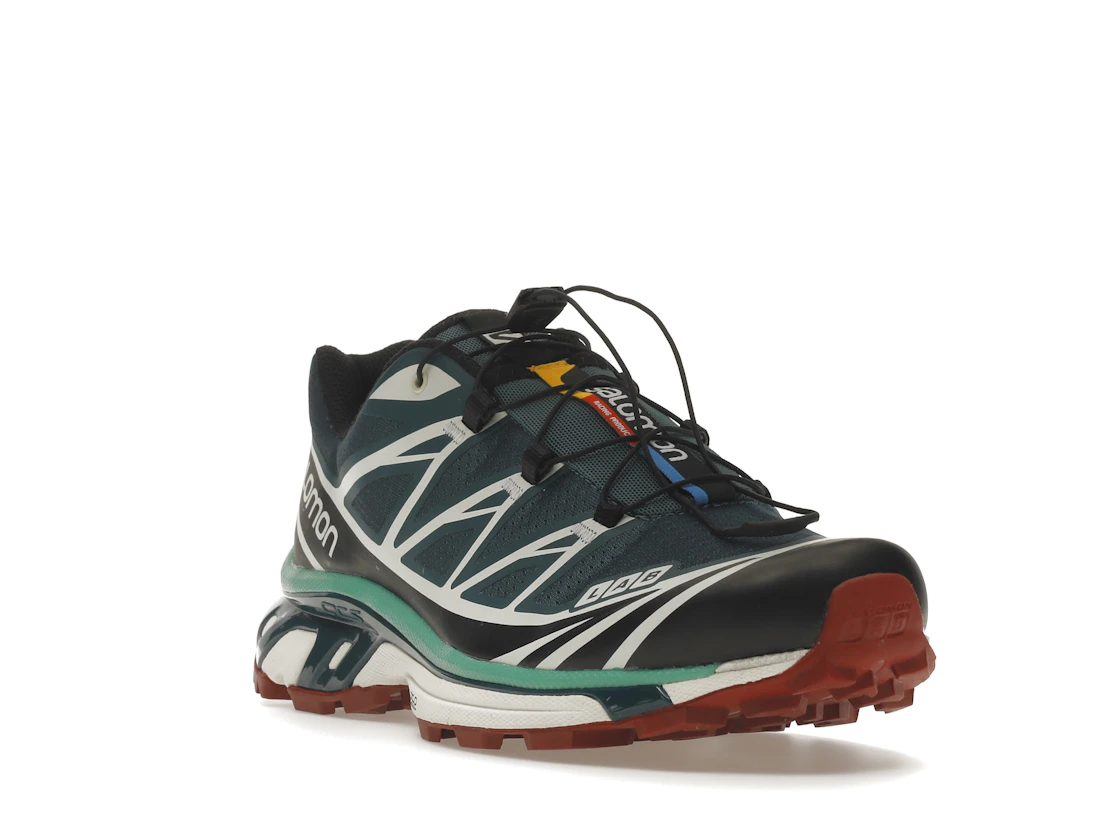 Salomon XT-6 Deep Teal Biking Red