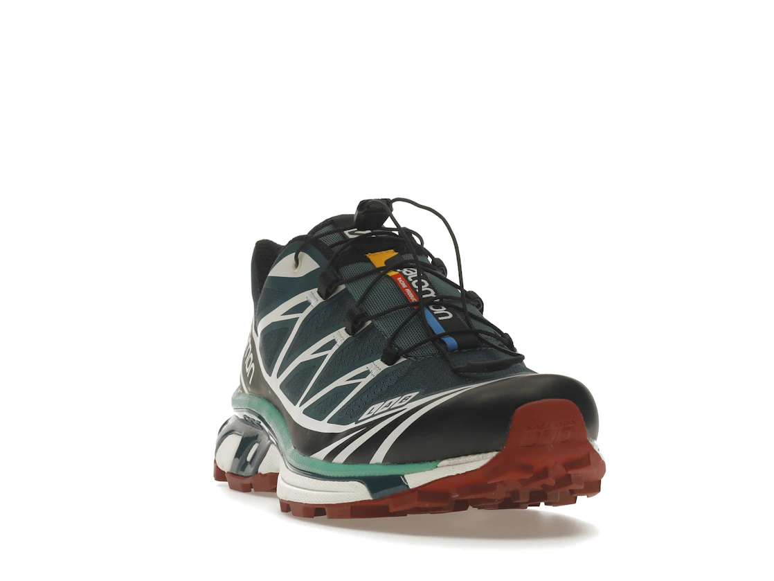 Salomon XT-6 Deep Teal Biking Red