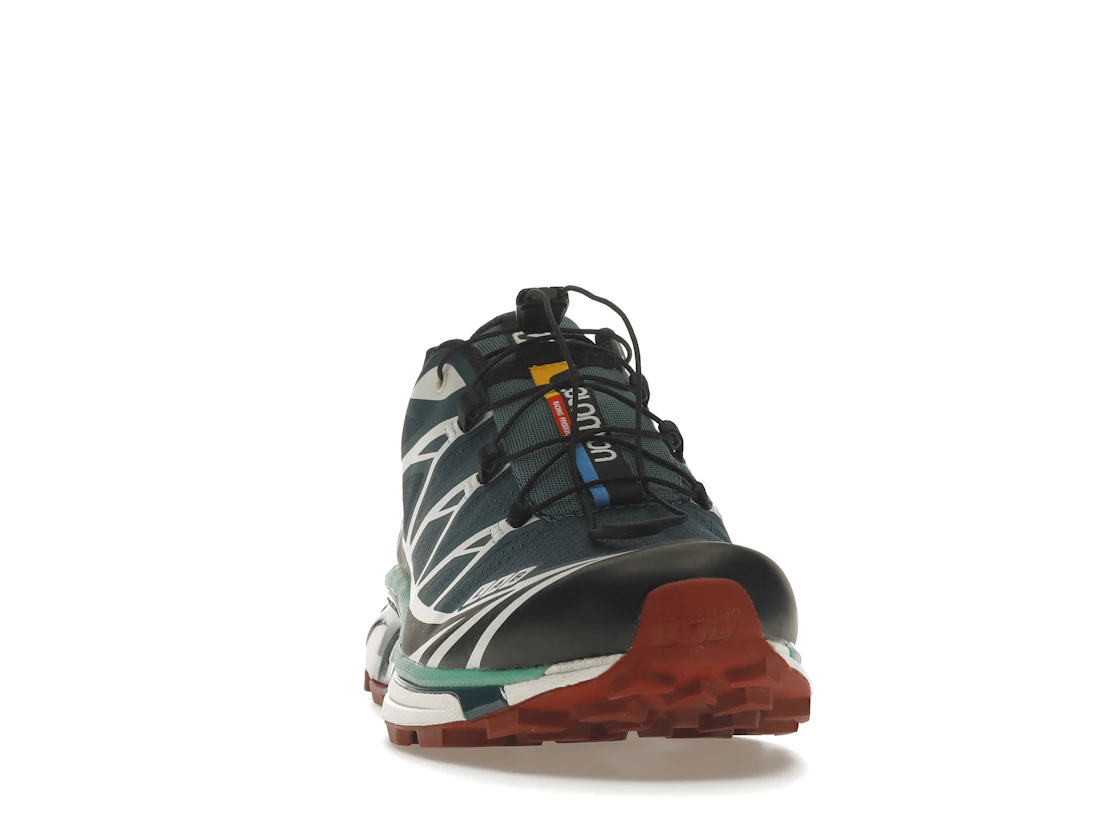 Salomon XT-6 Deep Teal Biking Red
