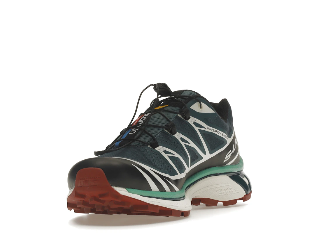 Salomon XT-6 Deep Teal Biking Red