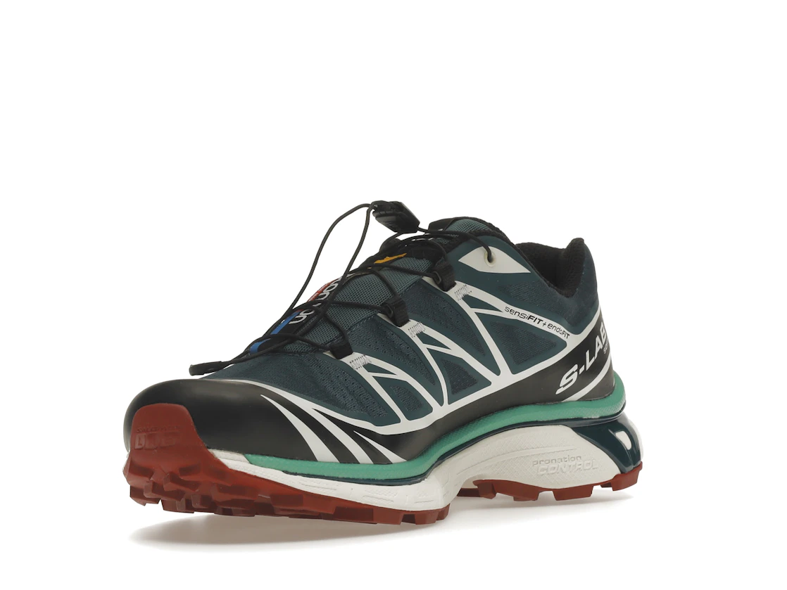 Salomon XT-6 Deep Teal Biking Red