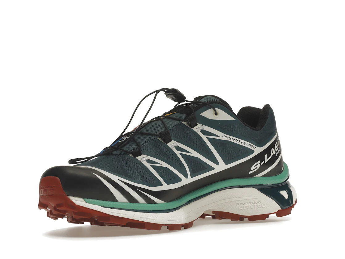 Salomon XT-6 Deep Teal Biking Red
