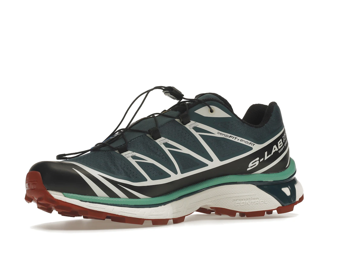 Salomon XT-6 Deep Teal Biking Red