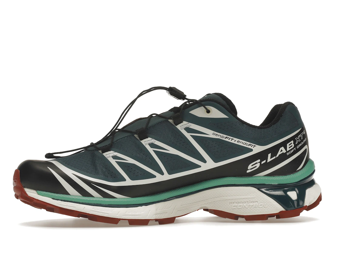 Salomon XT-6 Deep Teal Biking Red