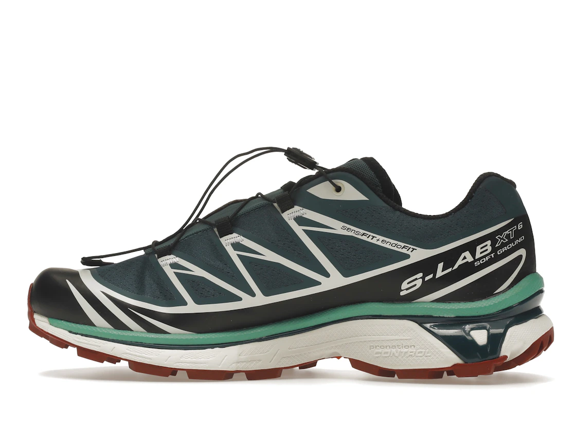 Salomon XT-6 Deep Teal Biking Red