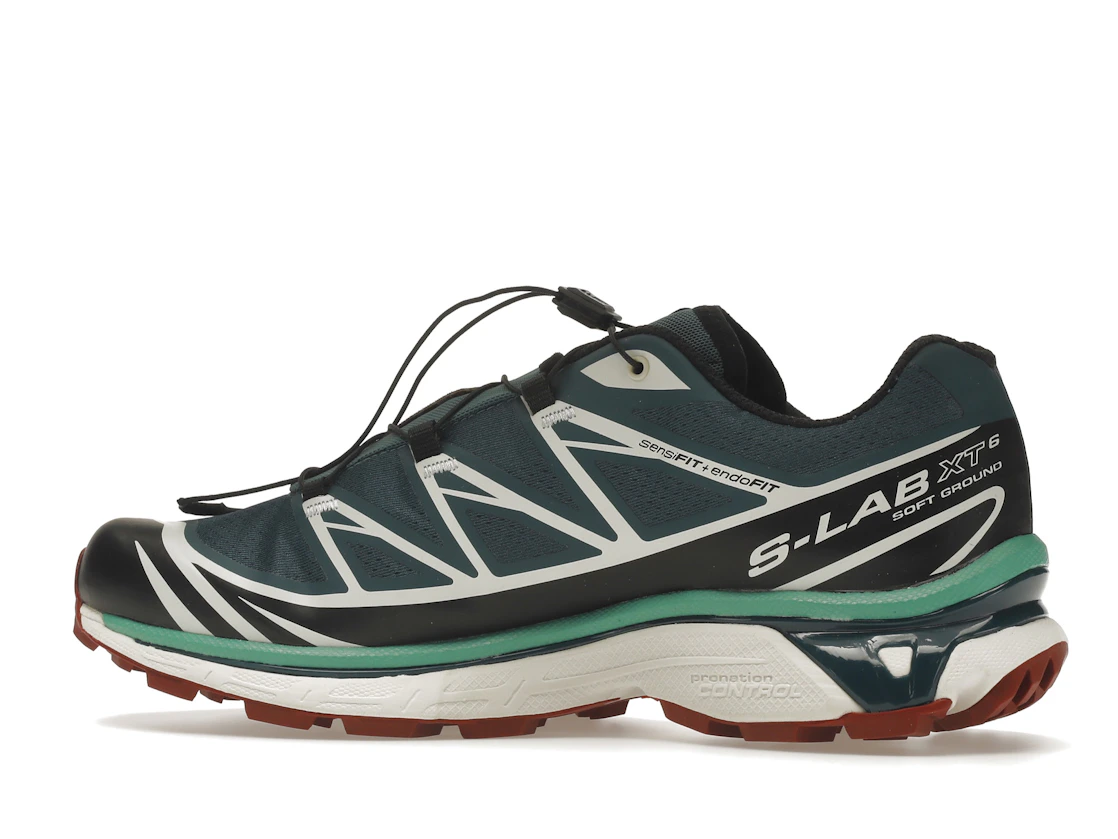 Salomon XT-6 Deep Teal Biking Red