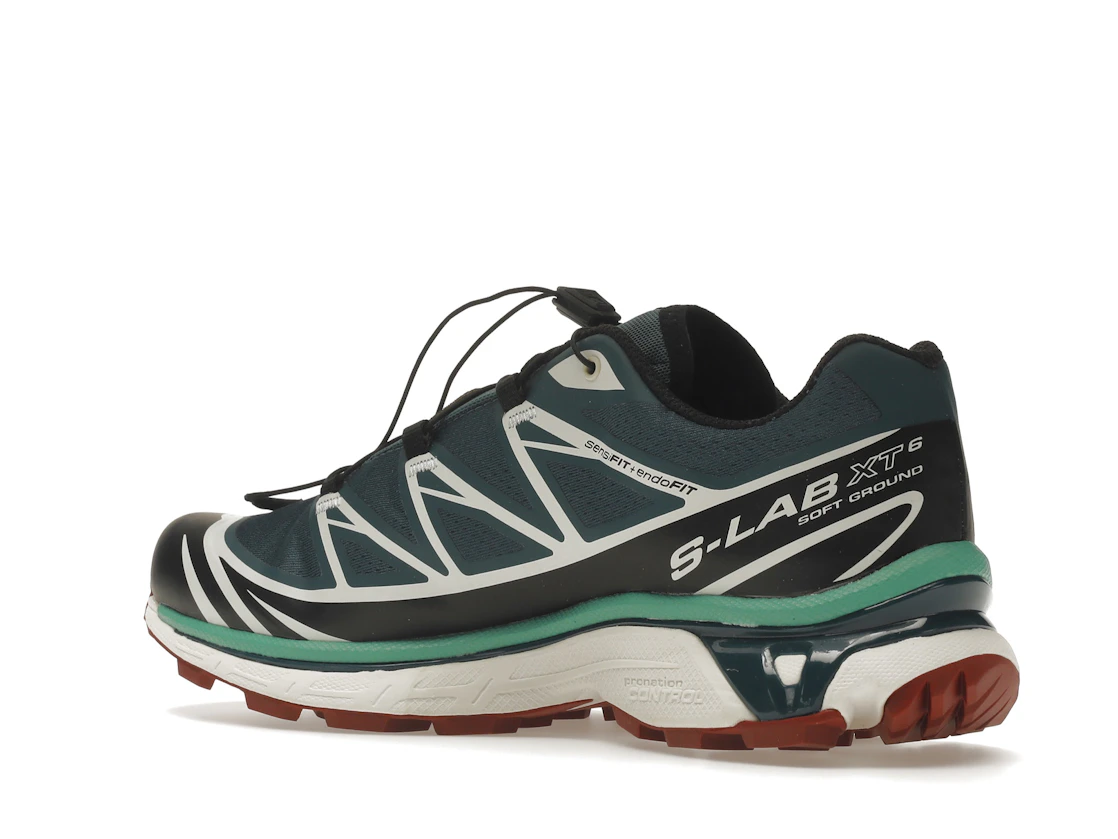 Salomon XT-6 Deep Teal Biking Red