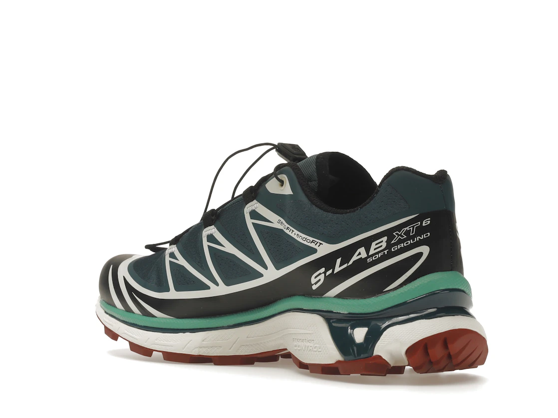 Salomon XT-6 Deep Teal Biking Red