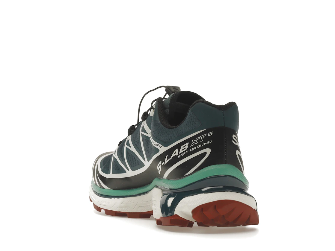 Salomon XT-6 Deep Teal Biking Red