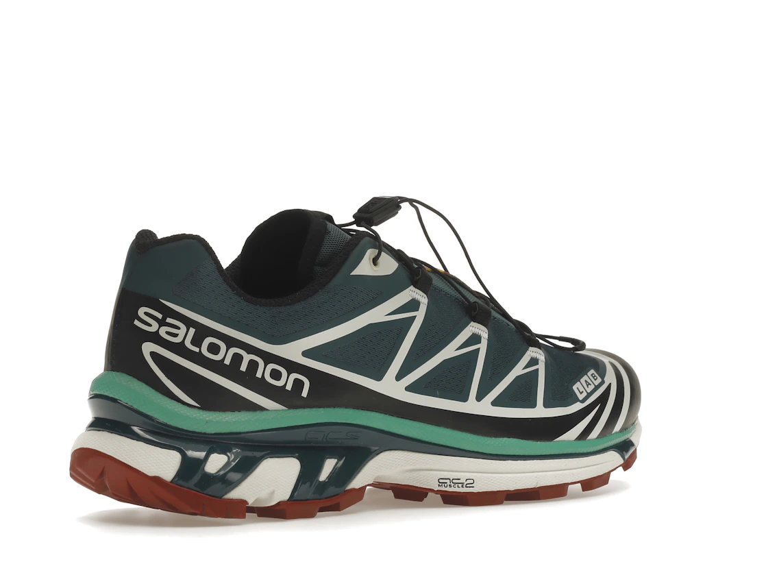 Salomon XT-6 Deep Teal Biking Red