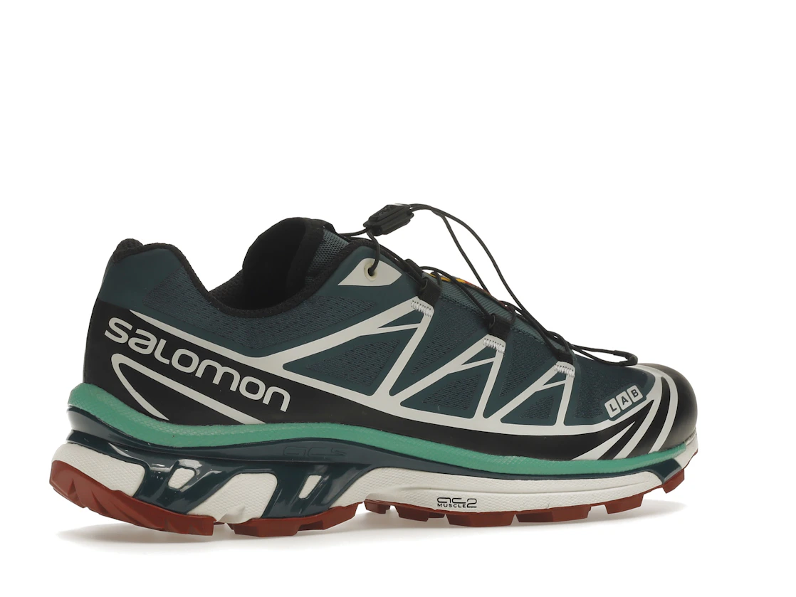 Salomon XT-6 Deep Teal Biking Red